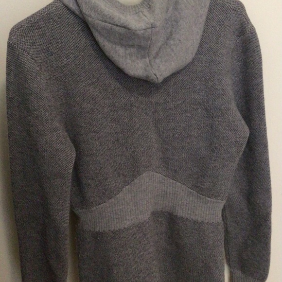 Women merino wool jacket with hood,Nice collective brand,size 3,gray color. - Picture 2 of 3